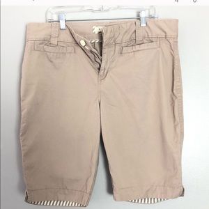 Old Navy Chino Bermuda Shorts Size 14 Khaki